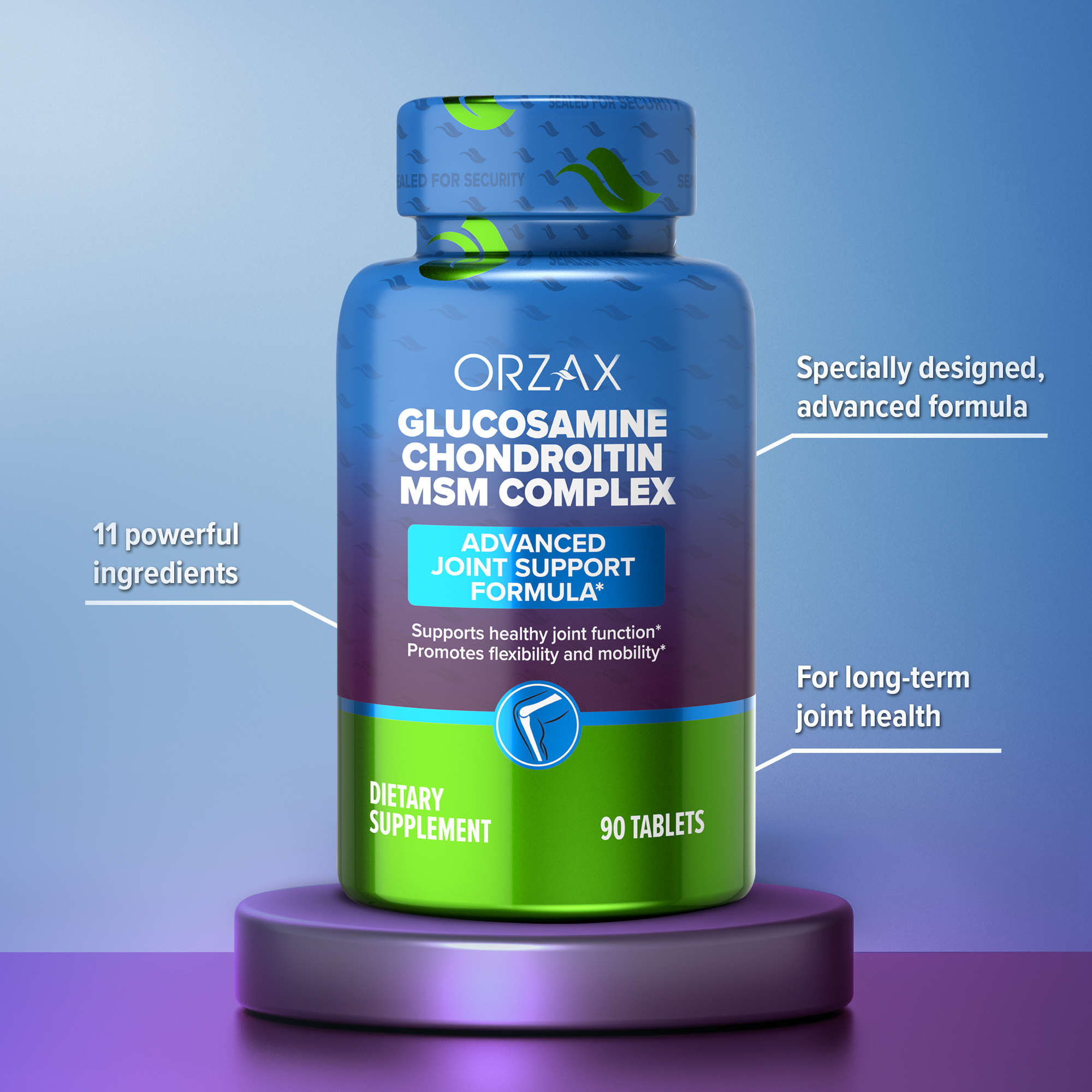ORZAX GLUCOSAMINE CHONDROITIN MSM COMPLEX - Image 3
